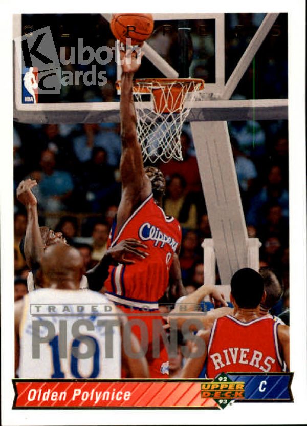 NBA 1992-93 Upper Deck - No 29 - Olden Polynice