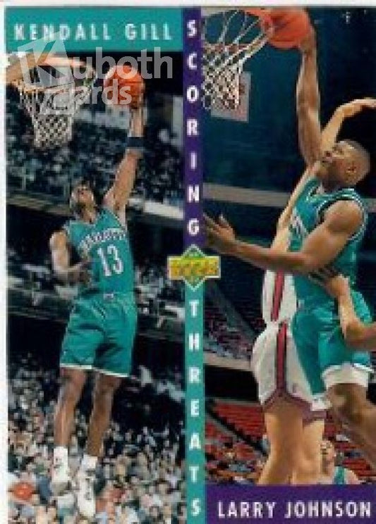 NBA 1992-93 Upper Deck - No 63 - Kendall Gill / Larry Johnson