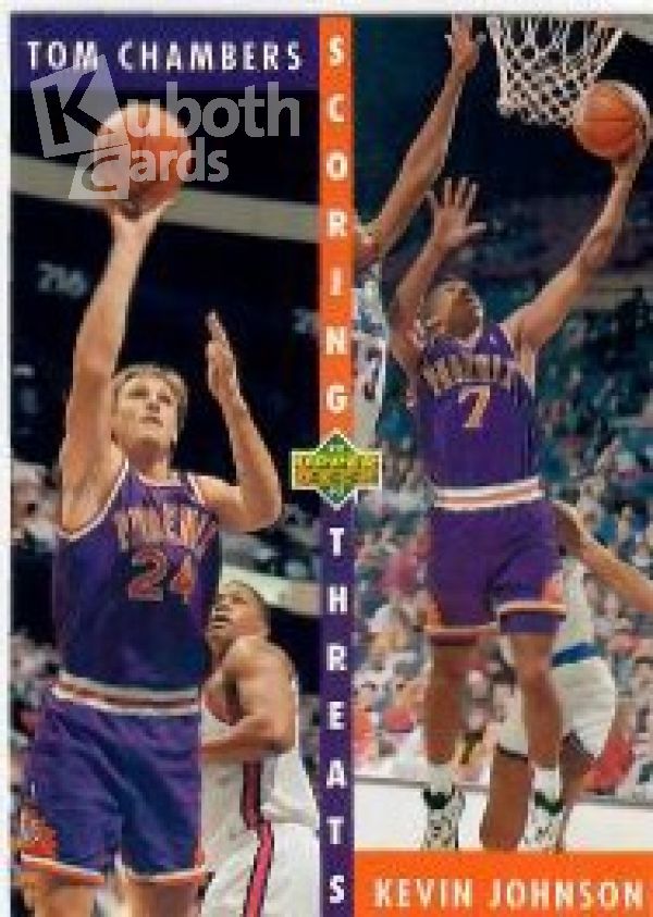 NBA 1992-93 Upper Deck - No 64 - Tom Chambers / Kevin Johnson