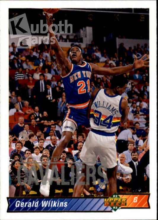 NBA 1992-93 Upper Deck - No. 73 - Gerald Wilkins