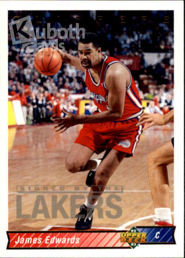 NBA 1992-93 Upper Deck - No. 84 - James Edwards