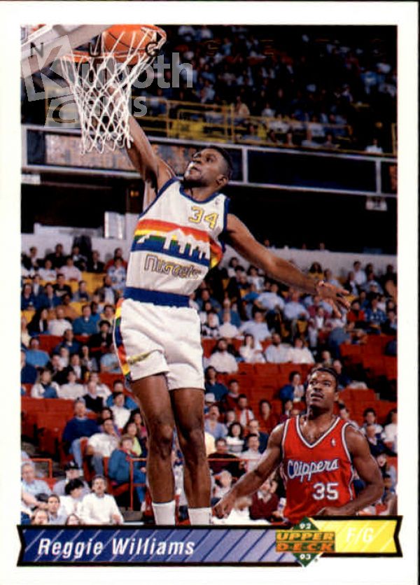 NBA 1992-93 Upper Deck - No. 113 - Reggie Williams