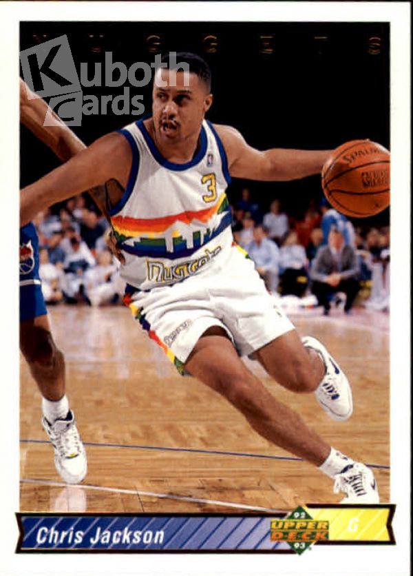 NBA 1992-93 Upper Deck - No. 117 - Chris Jackson