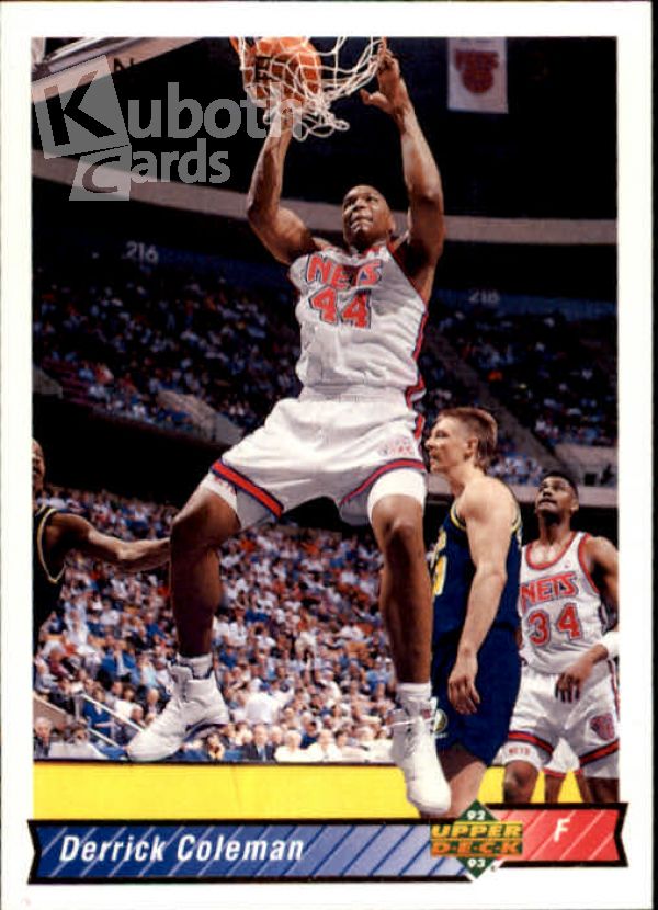 NBA 1992-93 Upper Deck - No. 124 - Derrick Coleman