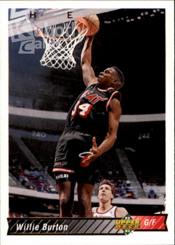 NBA 1992-93 Upper Deck - No 128 - Willie Burton