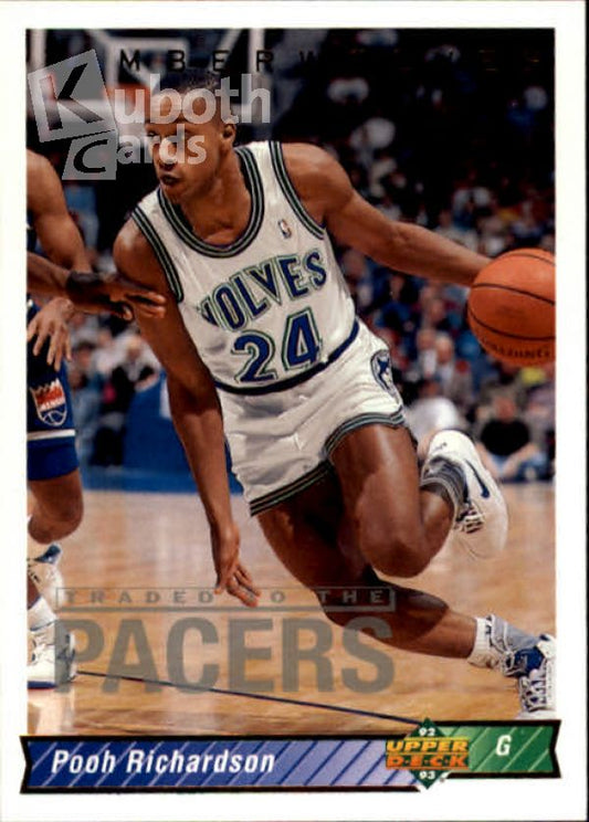 NBA 1992-93 Upper Deck - No 134 - Pooh Richardson