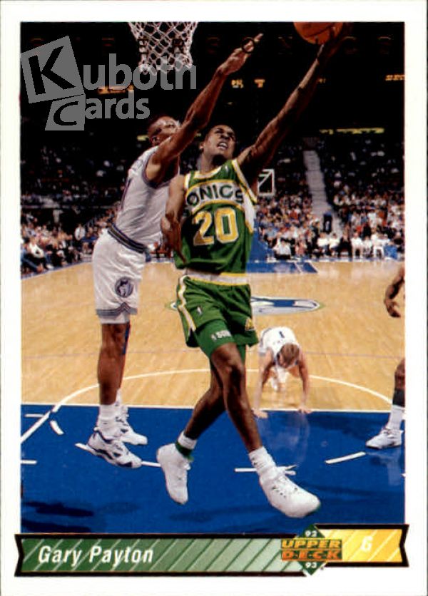 NBA 1992-93 Upper Deck - No. 158 - Gary Payton