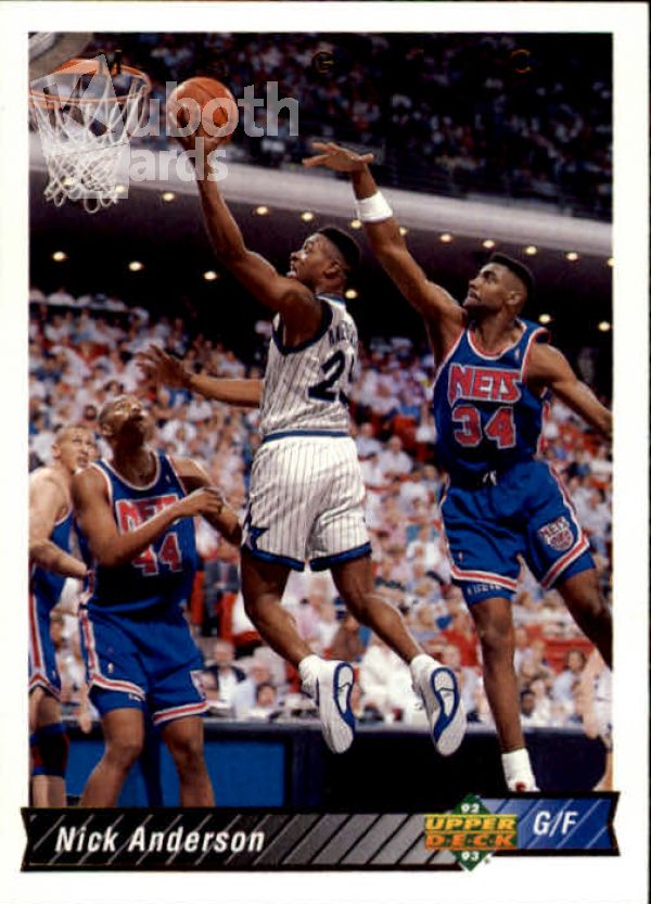 NBA 1992-93 Upper Deck - No 161 - Nick Anderson