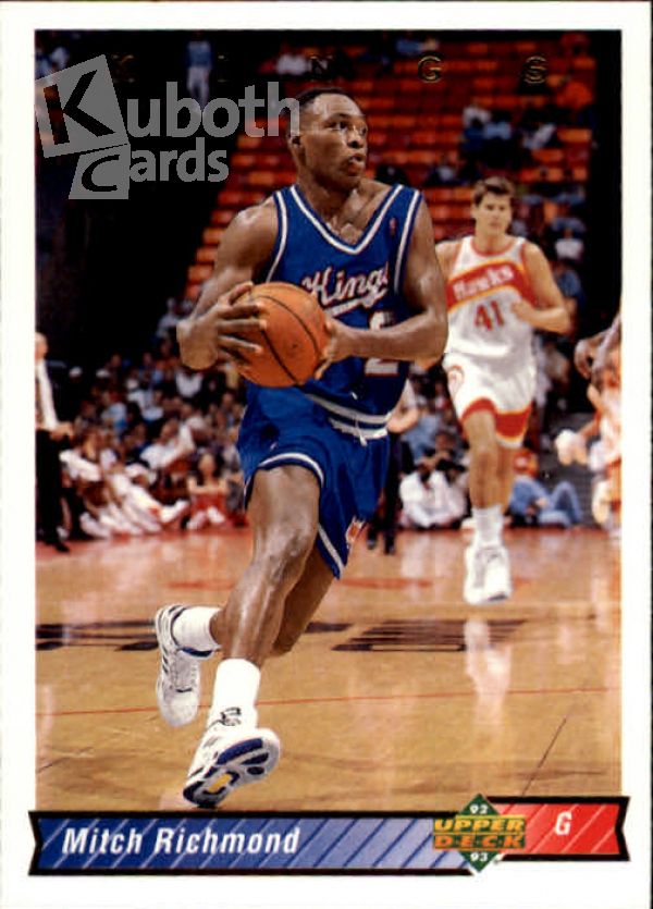 NBA 1992-93 Upper Deck - No 162 - Mitch Richmond