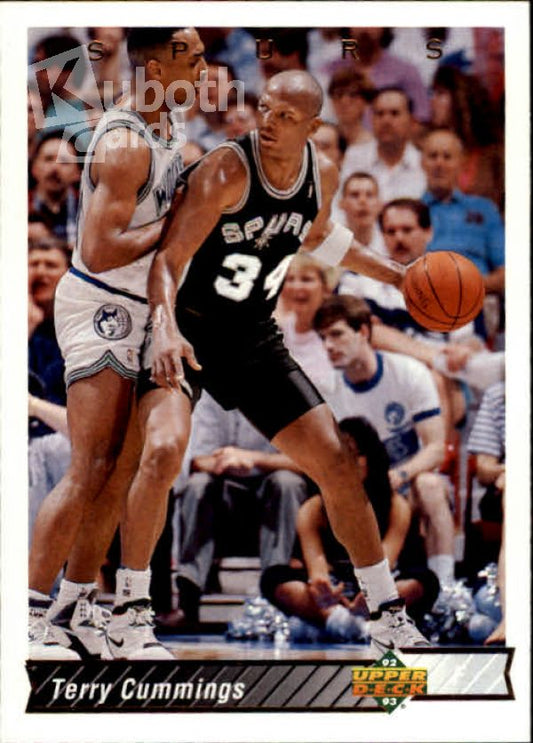 NBA 1992-93 Upper Deck - No. 168 - Terry Cummings