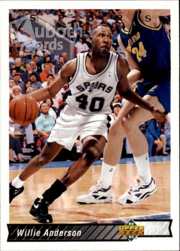 NBA 1992-93 Upper Deck - No. 170 - Willie Anderson