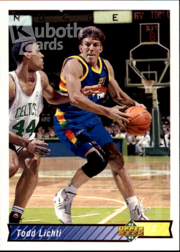 NBA 1992-93 Upper Deck - No 173 - Todd Lichti