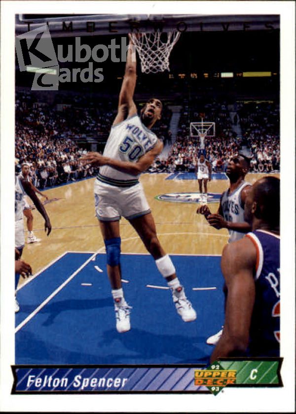 NBA 1992-93 Upper Deck - No 190 - Felton Spencer