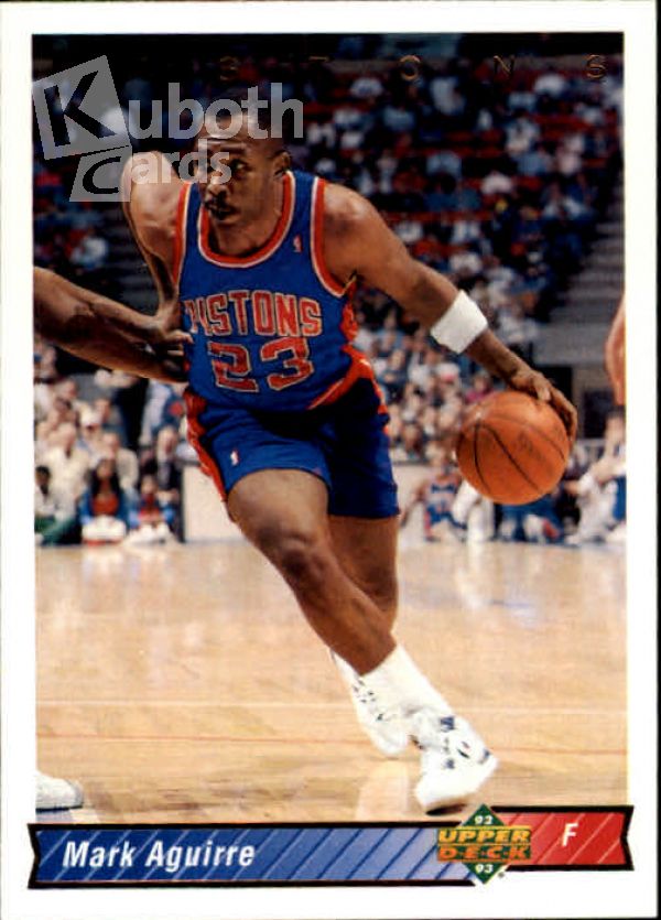 NBA 1992-93 Upper Deck - No. 209 - Mark Aguirre