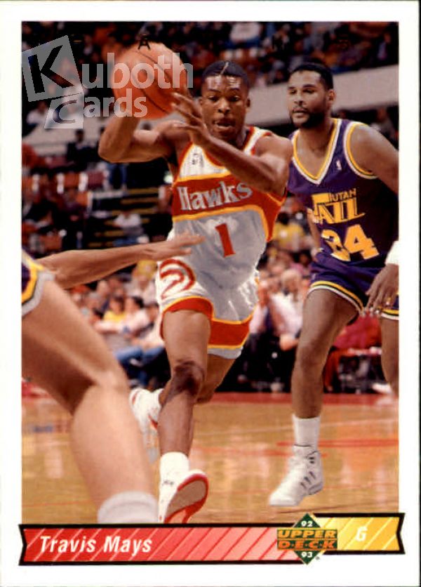 NBA 1992-93 Upper Deck - No. 233 - Travis Mays