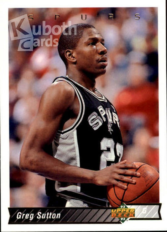 NBA 1992-93 Upper Deck - No 280 - Greg Sutton