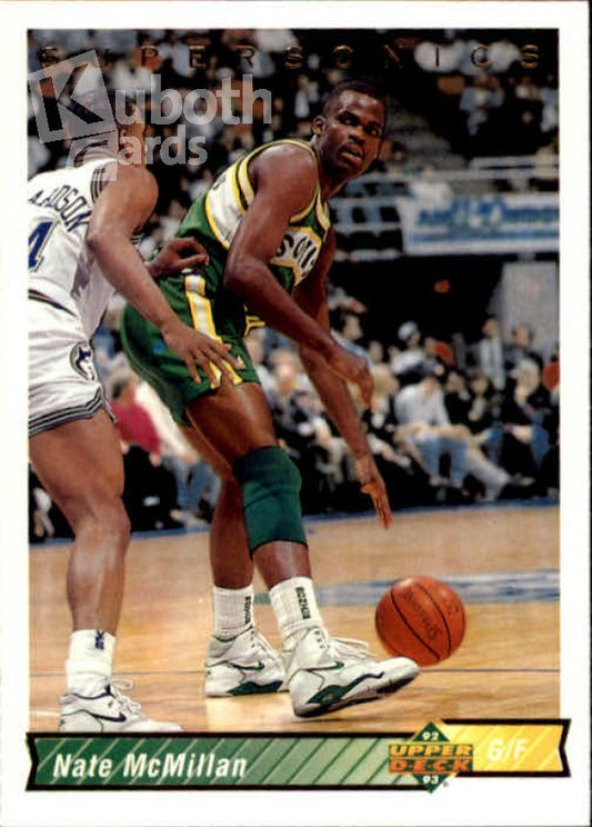 NBA 1992-93 Upper Deck - No. 291 - Nate McMillan