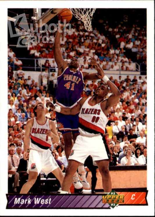 NBA 1992-93 Upper Deck - No 306 - Mark West