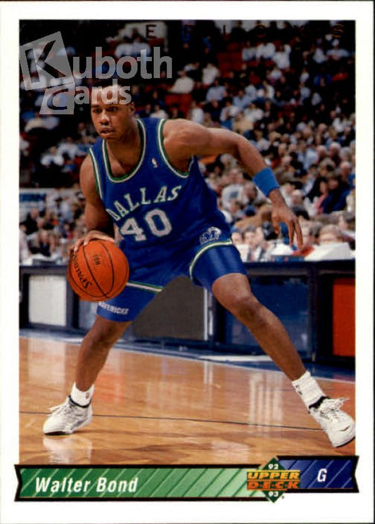 NBA 1992-93 Upper Deck - No. 314 - Walter Bond