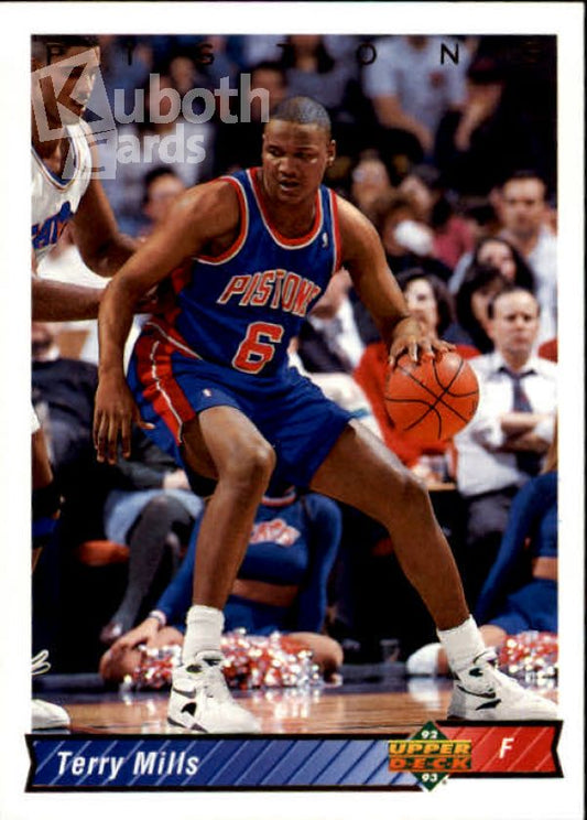 NBA 1992-93 Upper Deck - No 349 - Terry Mills