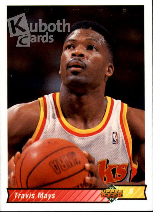 NBA 1992-93 Upper Deck - No. 379 - Travis Mays