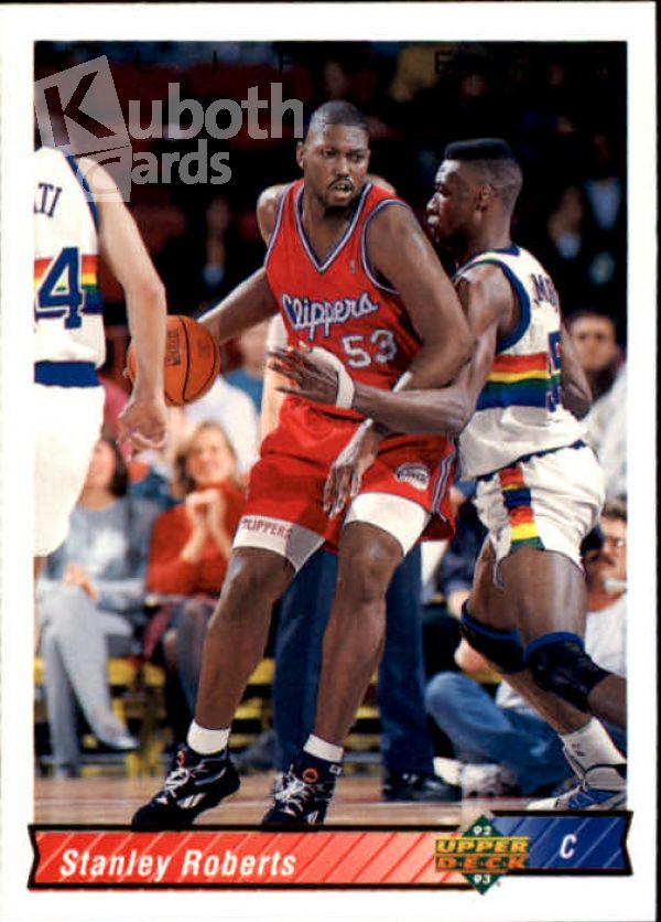 NBA 1992-93 Upper Deck - No 391 - Stanley Roberts