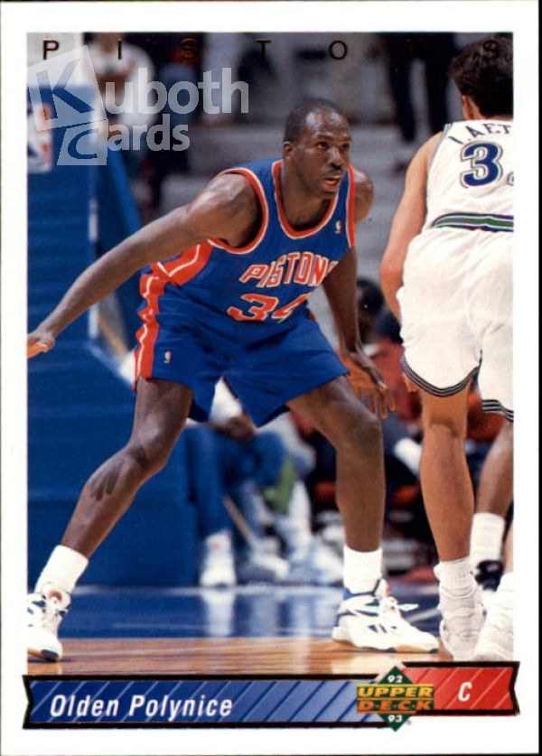 NBA 1992-93 Upper Deck - No 40 - Olden Polynice