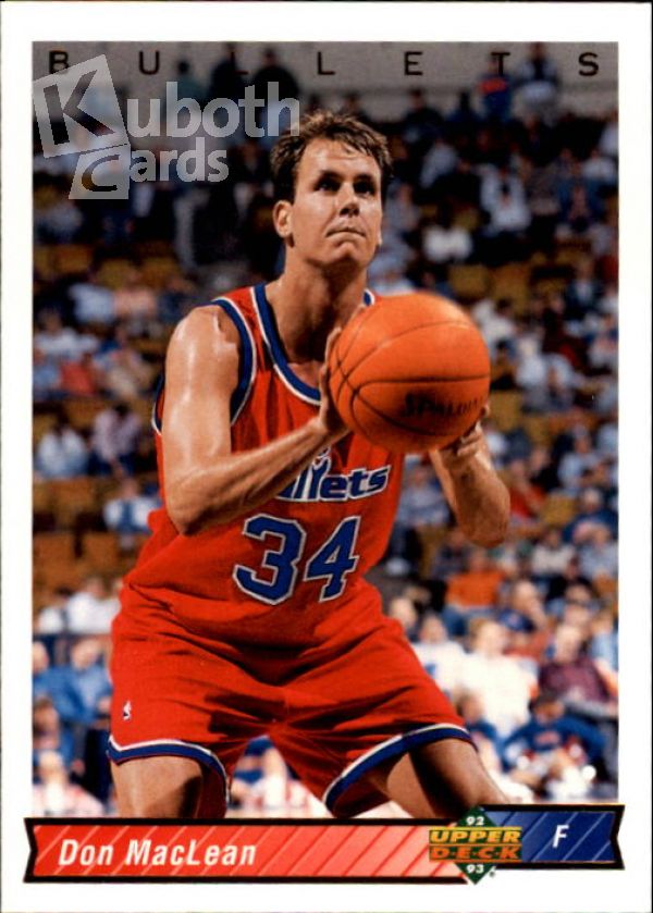 NBA 1992-93 Upper Deck - No 408 - Don MacLean