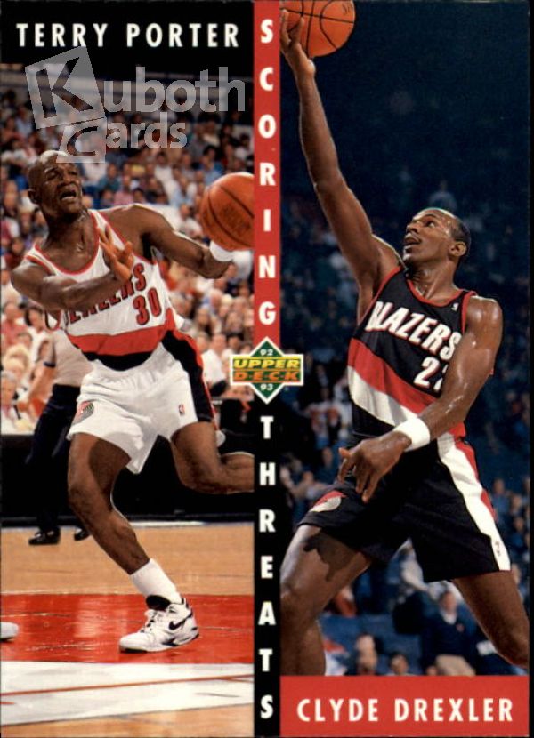 NBA 1992-93 Upper Deck - No 503 - Terry Porter / Clyde Drexler