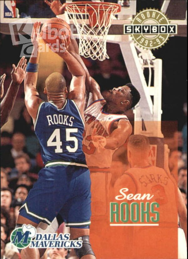 NBA 1992-93 SkyBox - No 329 - Sean Rooks