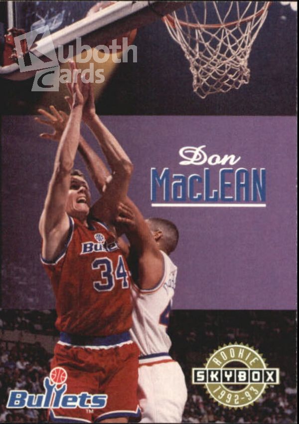 NBA 1992-93 SkyBox - No 407 - Don MacLean