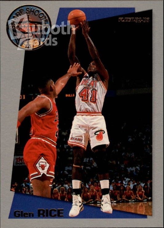 NBA 1992-93 Fleer Sharpshooters - No 5 of 18 - Glen Rice