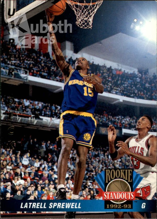 NBA 1992-93 Upper Deck Rookie Standouts - No RS5 - Latrell Sprewell