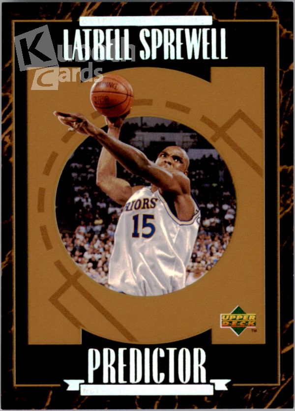 NBA 1995-96 Upper Deck Predictor Player of the Month Redemption - No R8 - Latrell Sprewell