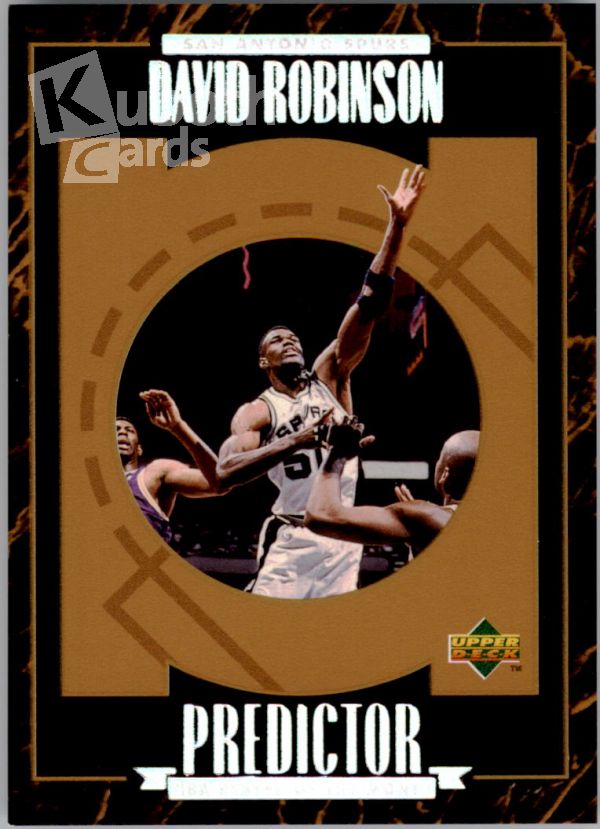 NBA 1995-96 Upper Deck Predictor Player of the Month Redemption - No R7 - David Robinson