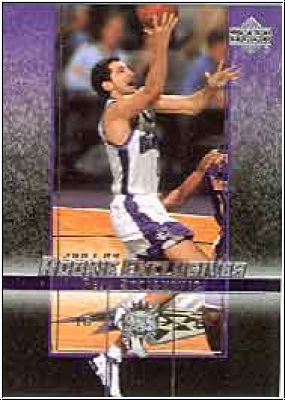 NBA 2003 / 04 Upper Deck Rookie Exclusives - No 42 - Stojakovic