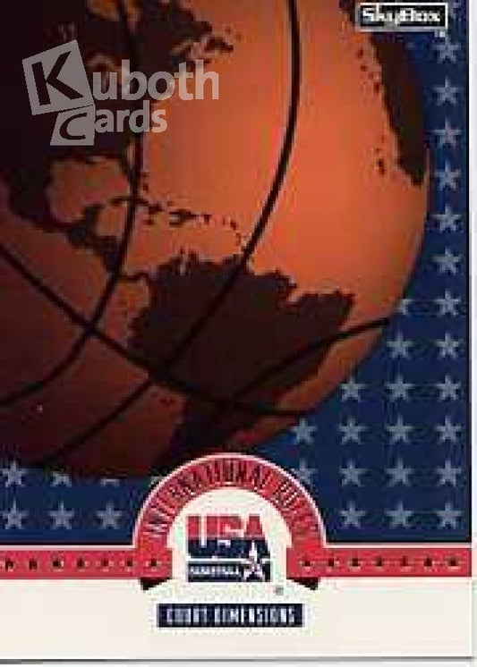 NBA 1994 SkyBox USA - No 85 - International Rules Court Dimensions