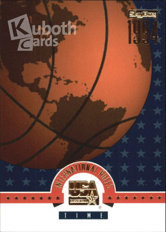 NBA 1994 SkyBox USA Gold - No 84 - International Rules Time