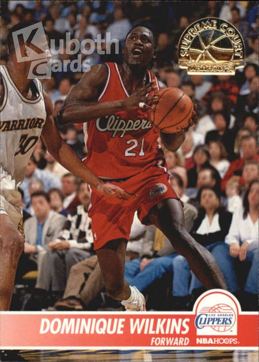 NBA 1994-95 Hoops Supreme Court - No SC21 - Jacques Dominique Wilkins