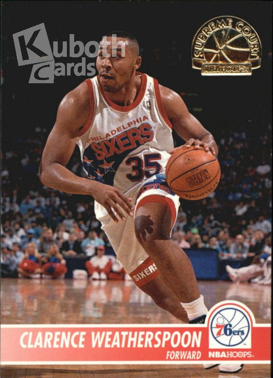 NBA 1994-95 Hoops Supreme Court - No SC35 - Clarence Weatherspoon