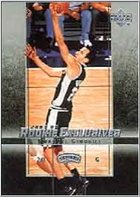 NBA 2003/04 Upper Deck Rookie Exclusives - No. 38 - Ginobili