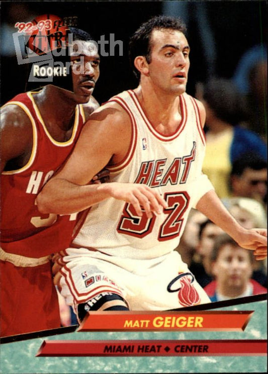 NBA 1992-93 Ultra - No 291 - Matt Geiger