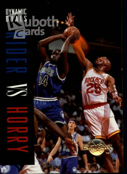 NBA 1994-95 SkyBox Premium - No 194 - Isaiah Rider / Robert Horry