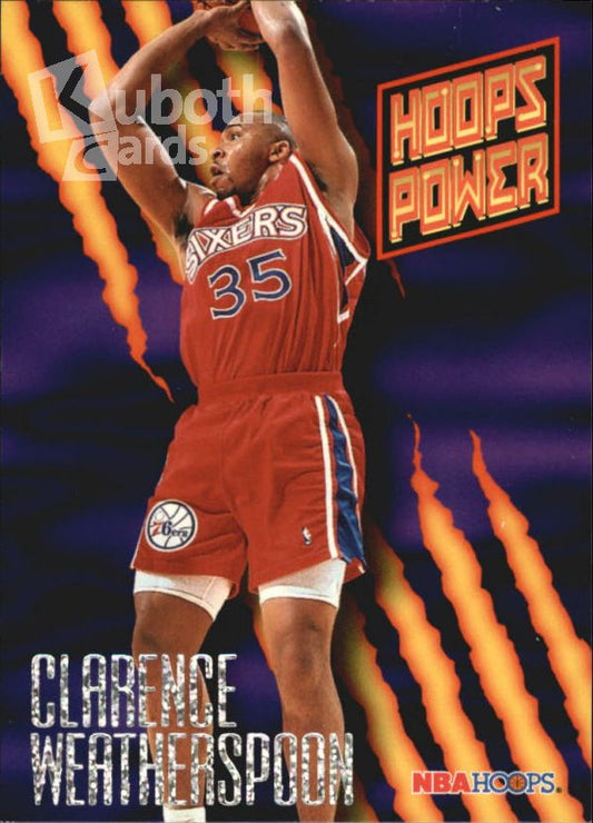 NBA 1994-95 Hoops Power Ratings - No PR-40 - Clarence Weatherspoon