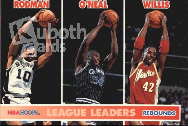 NBA 1994-95 Hoops - No. 256 - Rodman / O'Neal / Willis