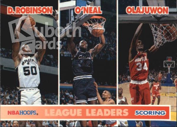 NBA 1994-95 Hoops - No. 257 - D. Robinson / O'Neal / Olajuwon