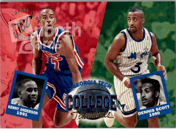 NBA 1994-95 Stadium Club - No 108 - Dennis Scott / Kenny Anderson