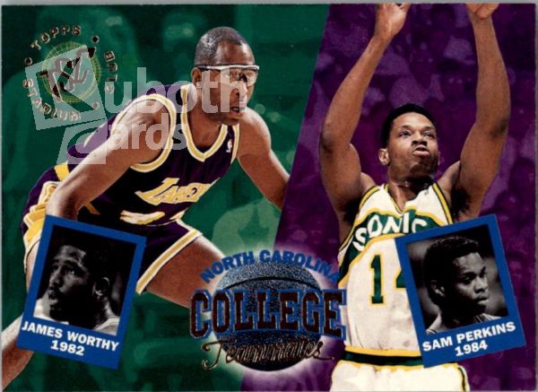 NBA 1994-95 Stadium Club - No 114 - James Worthy / Sam Perkins