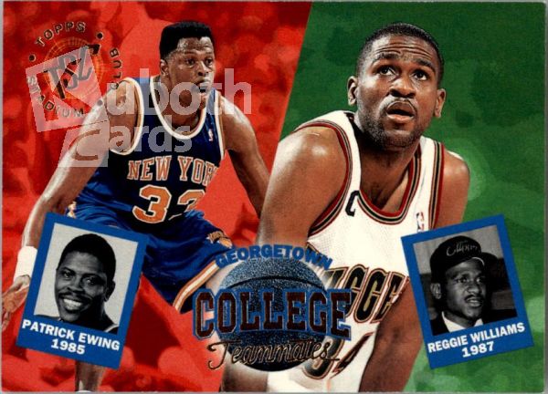 NBA 1994-95 Stadium Club - No 100 - Reggie Williams / Patreick Ewing