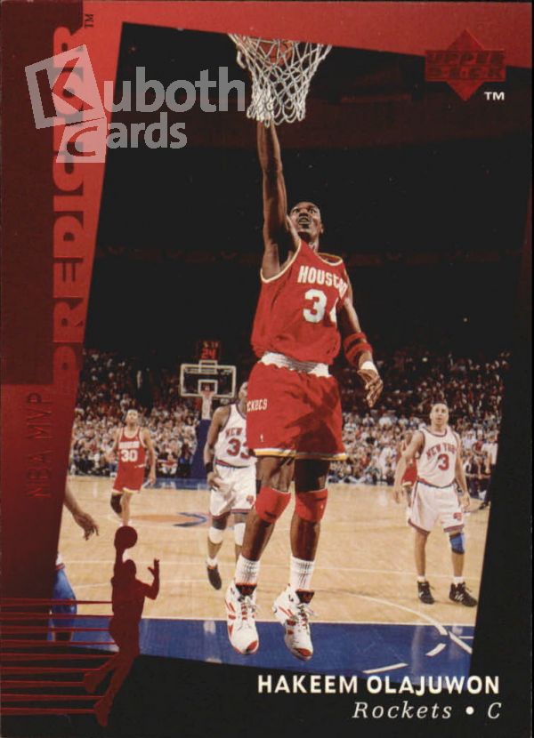 NBA 1994-95 Upper Deck Predictor Award Winners - No H22 - Hakeem Olajuwon